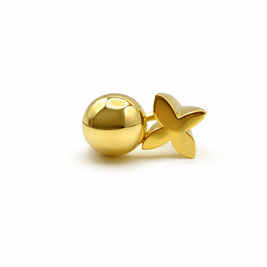 Anillo de Esfera y Flor