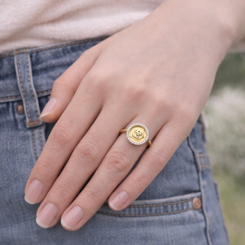 Anillo Pavé Redondo