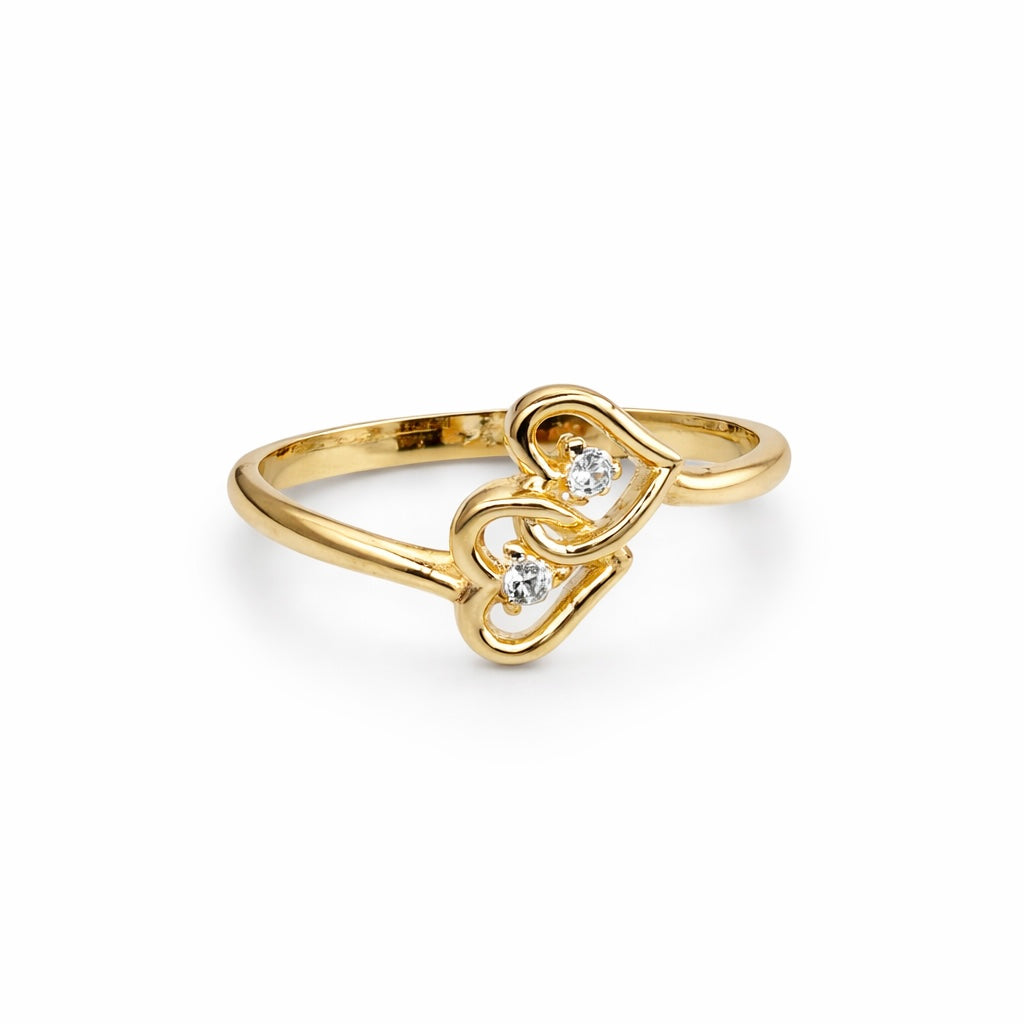 Anillo de doble corazón