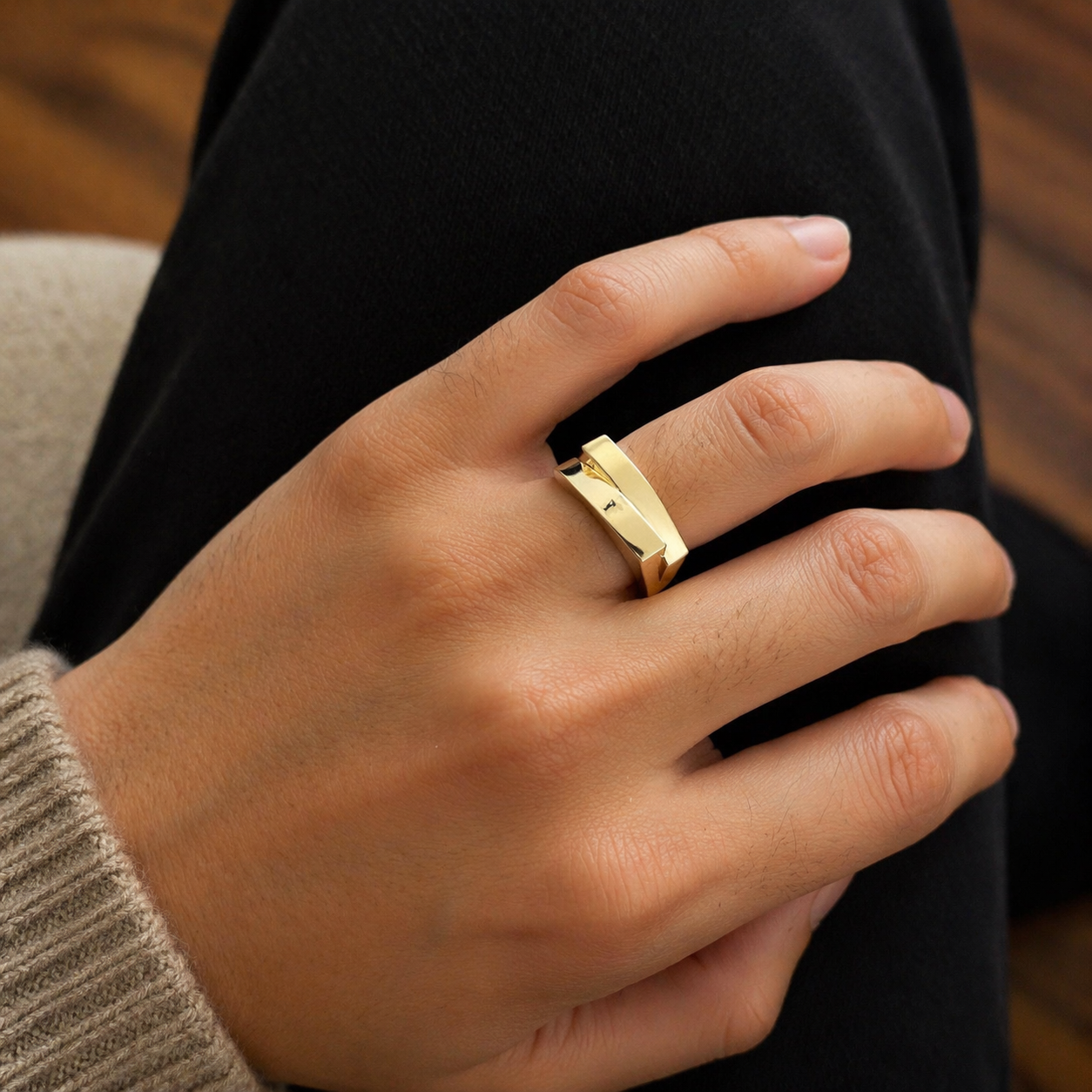 Anillo de Barra Moderna
