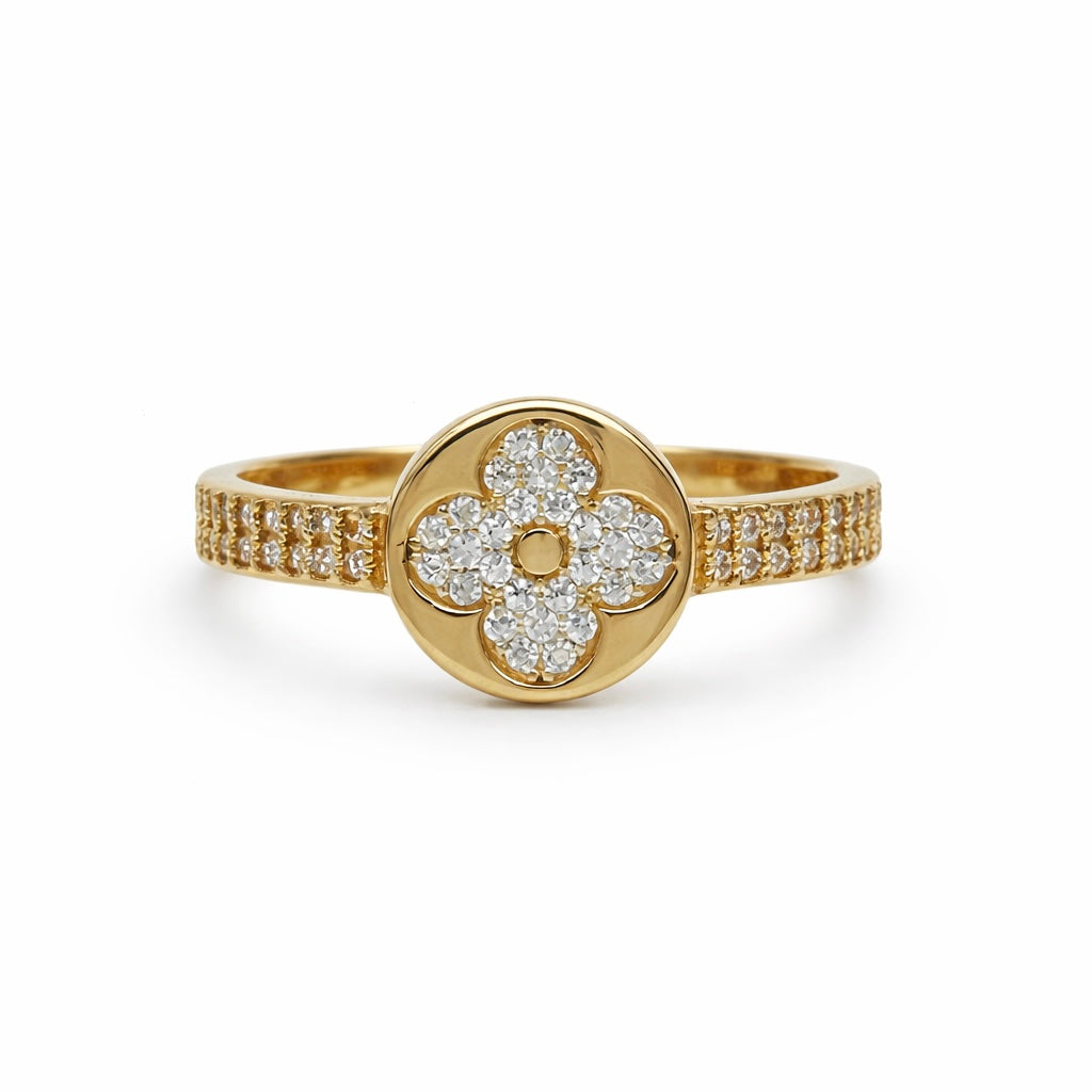 Anillo de Trébol Redondo