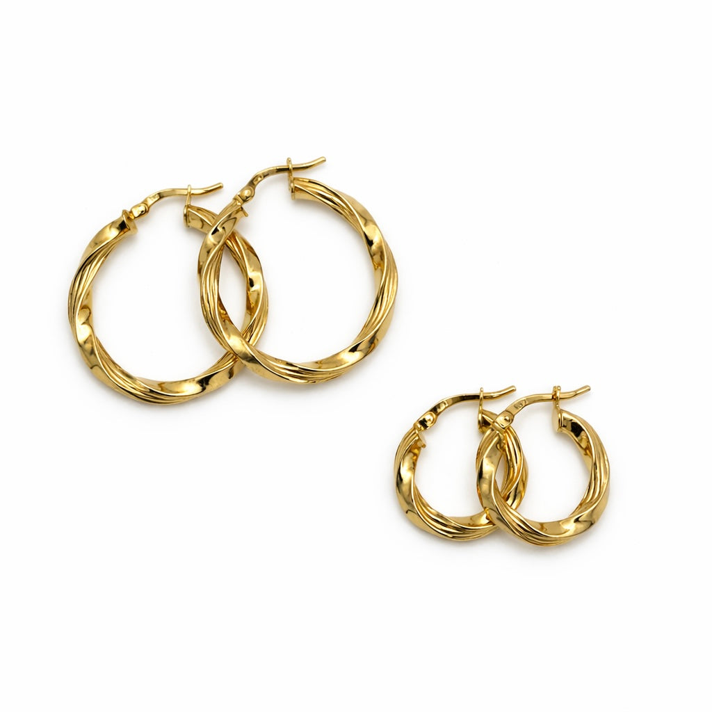Pendientes de Aros Torcidos