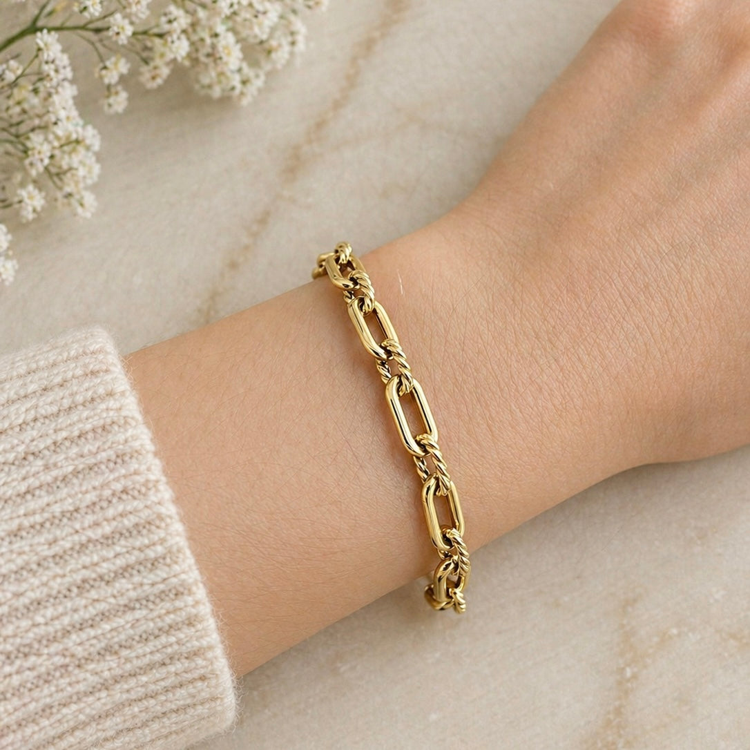 Pulsera de Eslabones Alargados