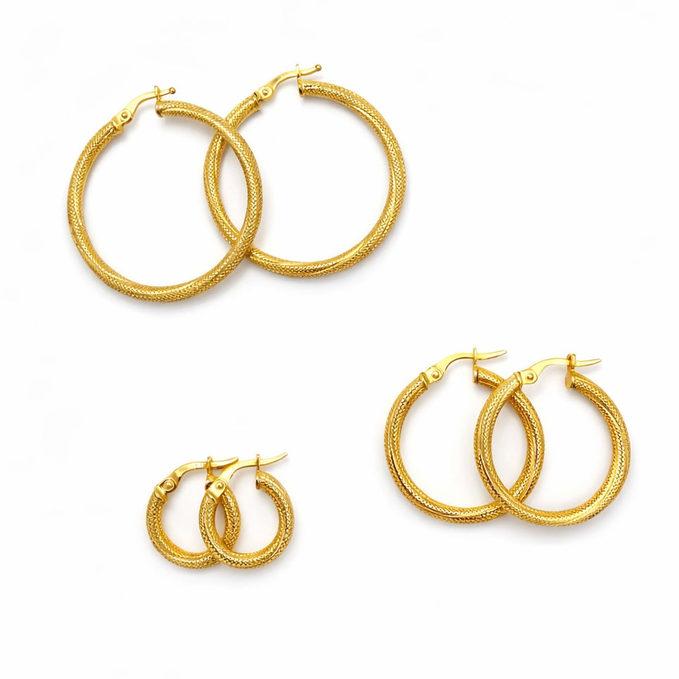 Pendientes de Aros Brocados