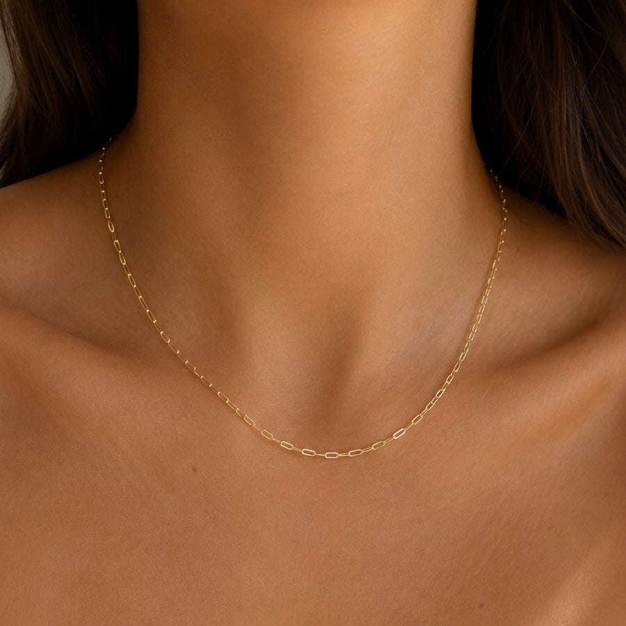 Collar de Cadena Clip de Papel