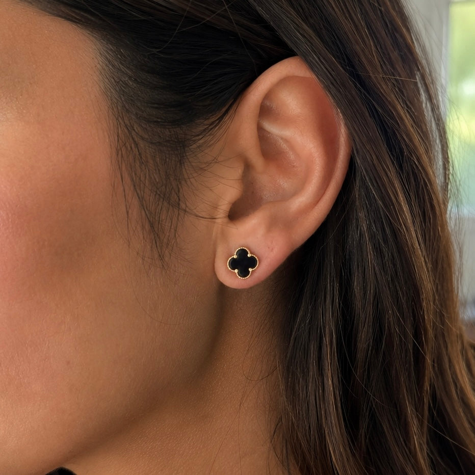Pendientes de Stud de Trébol