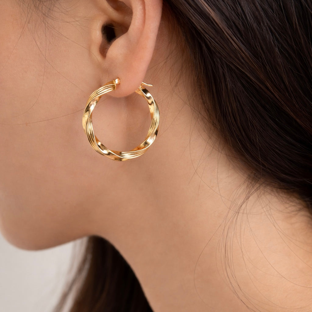 Pendientes de Aros Torcidos