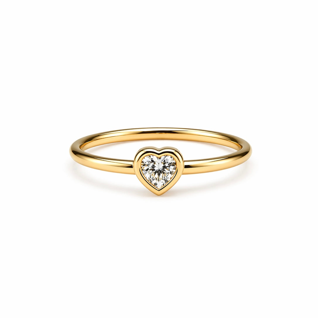 Anillo de corazón pequeño