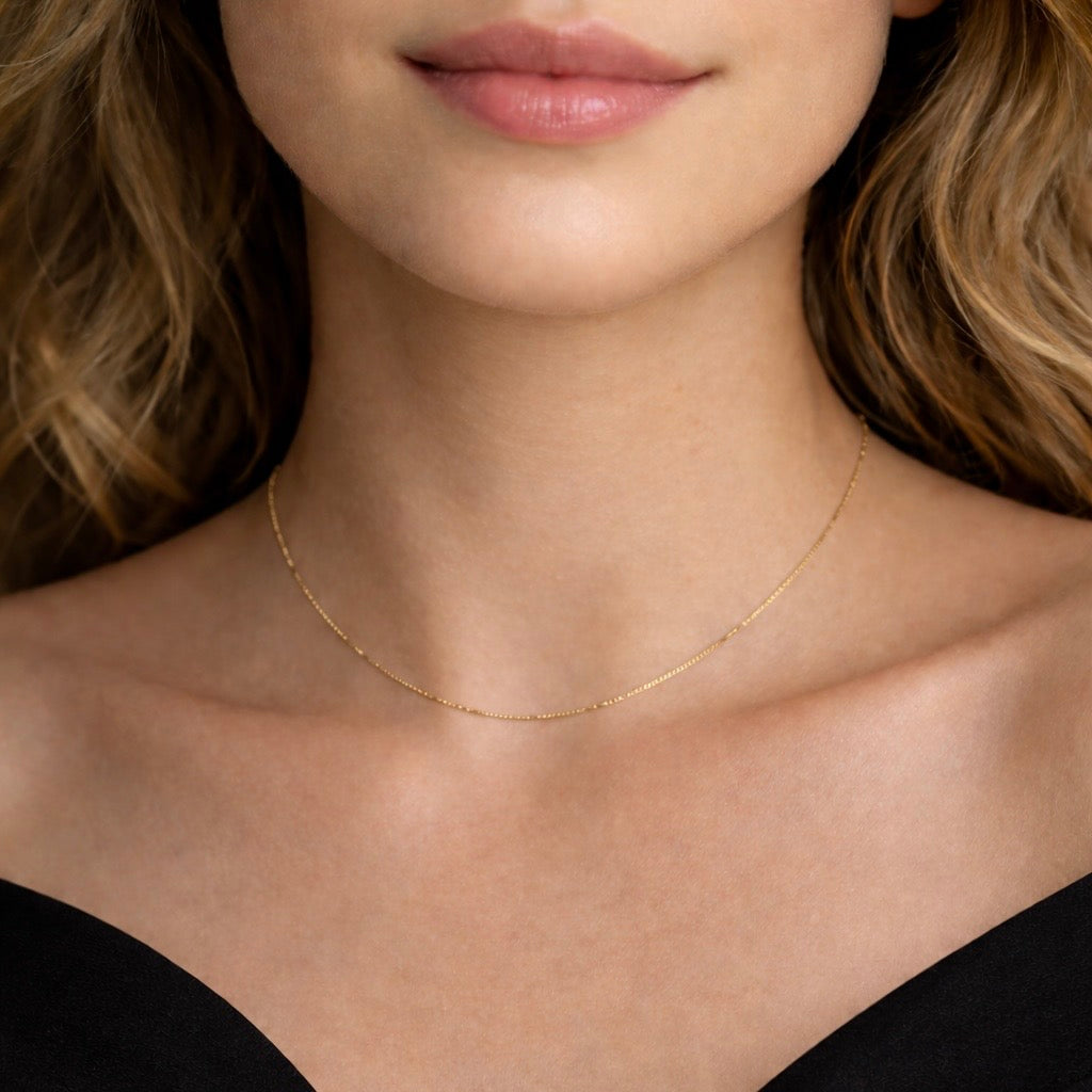 Collar de Cadena de Caja