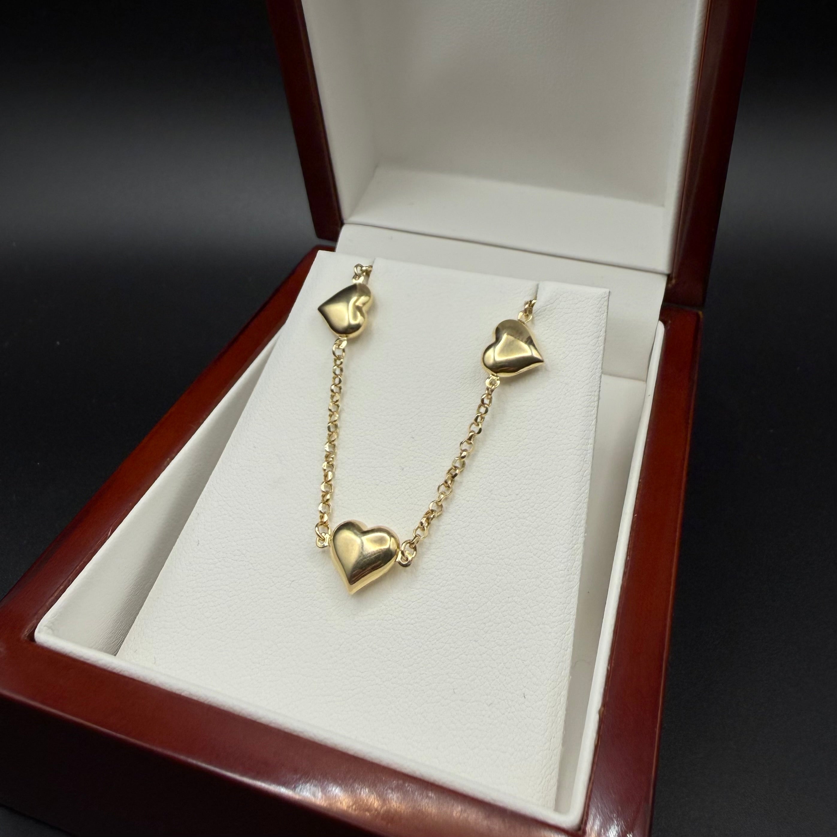Pulsera de Corazones Enlazados