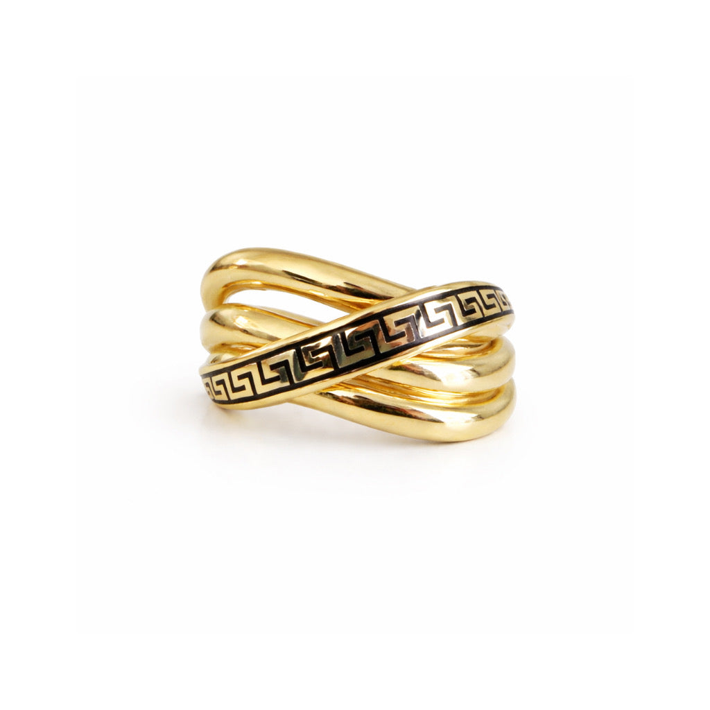 Anillo Envueltos de Llave Griega