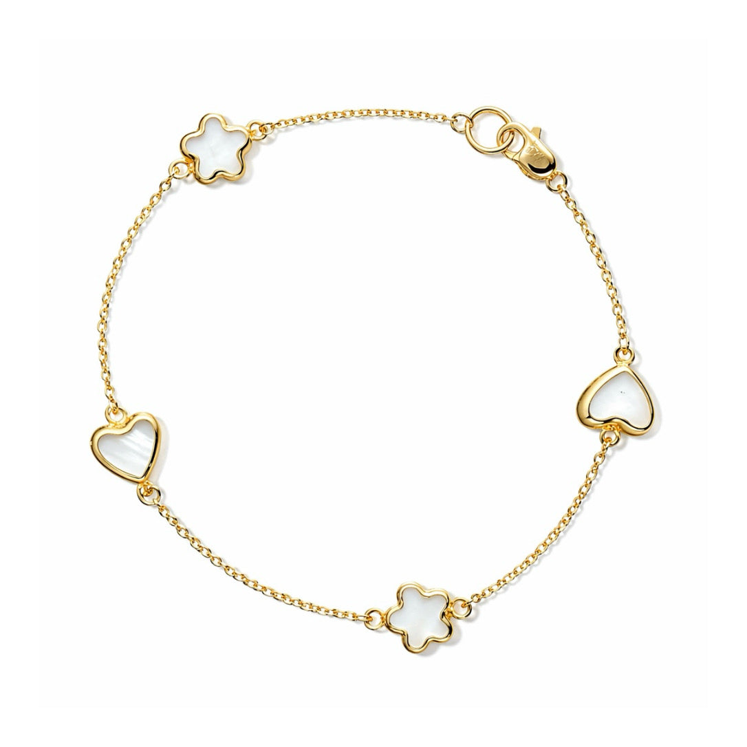 Heart & Flower Bracelet