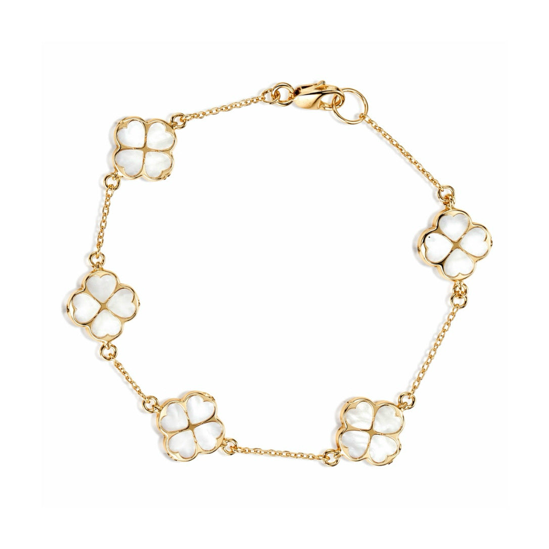 Pulsera de flores pavé